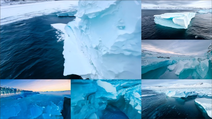 南极冰川冰河视频合集