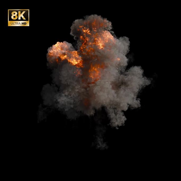 空中爆炸透明通道