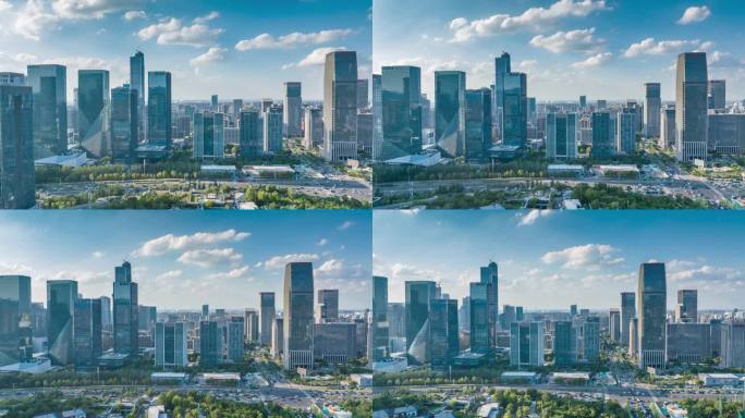 经十路城市群航拍延时