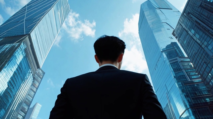 商务合作握手成功人士商业合作商业精英背影