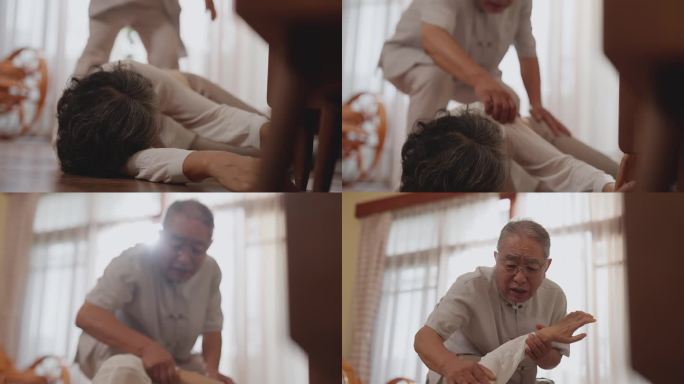 老人突然晕倒