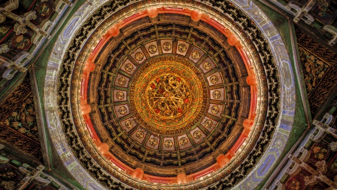 北京故宫古建筑穹顶