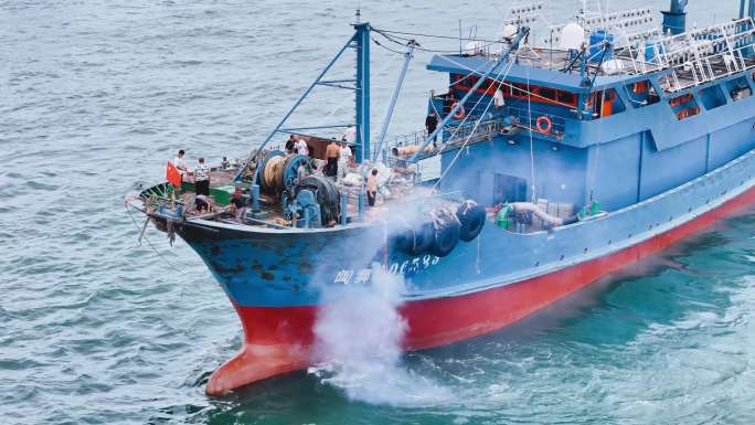 石狮祥芝码头开渔节航拍