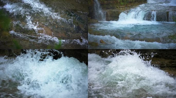 4K河水溪流山泉河流山水