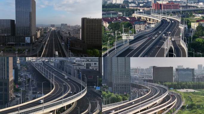 524国道常熟莫城段航拍