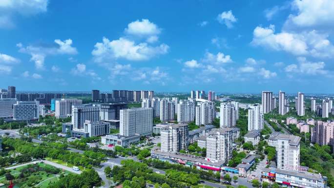 绝美如东掘港航拍延时空境素材4K