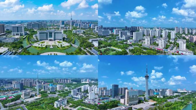 绝美如东掘港航拍延时空境素材4K