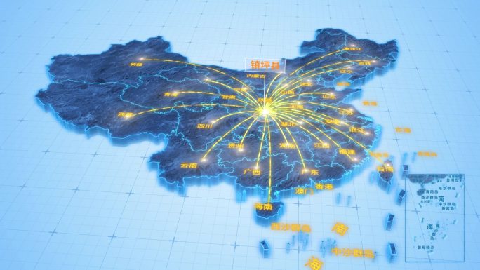 安康市镇坪县辐射全国网络地图