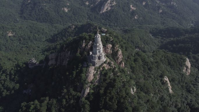 辽宁鞍山千山清晨大佛塔Dlog原片