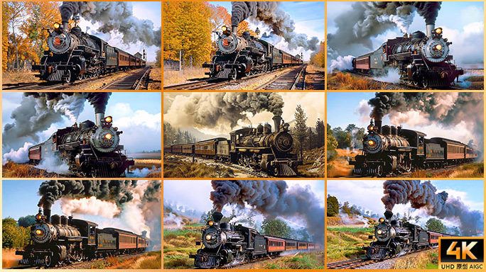 蒸汽火车 工业革命 铁路运输  火车头