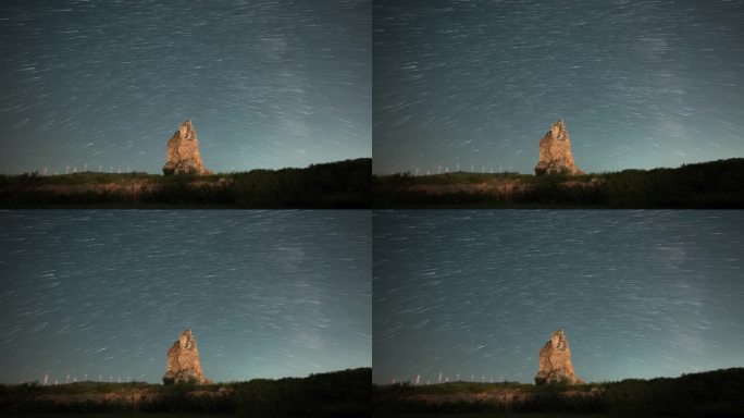 洛阳伊滨区禹宿谷堆星轨延时