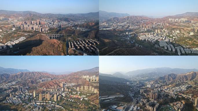 攀枝花仁和区全景航拍素材