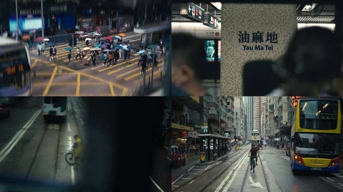 香港电影感街头人文素材