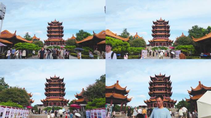 武汉黄鹤楼大范围延时