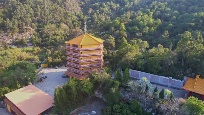 航拍厦门石室禅院景观