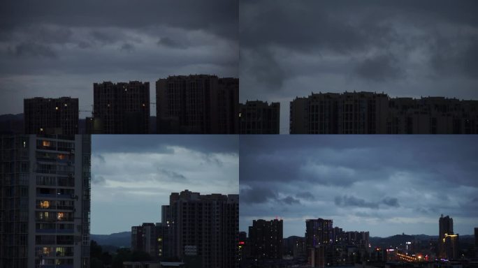 城市乌云经济萧条