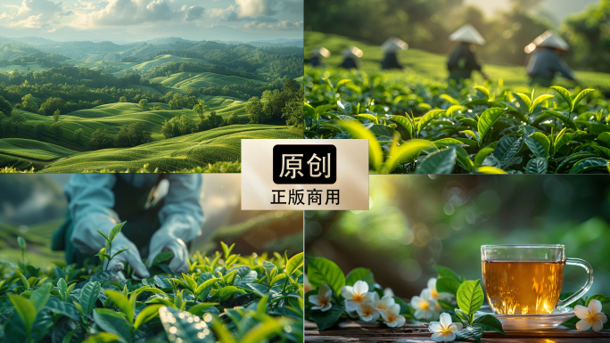 茶园合辑 高山茶园 摘茶泡茶