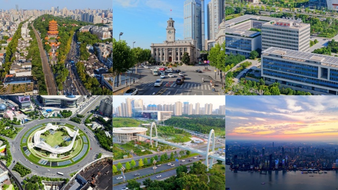 【精选合集]武汉城市地标航拍宣传片4K