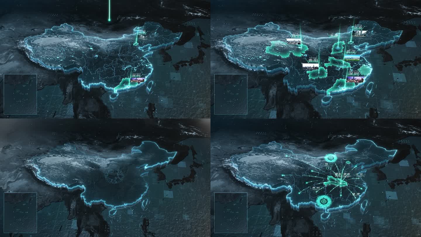 科技中国地图全国布局区位辐射