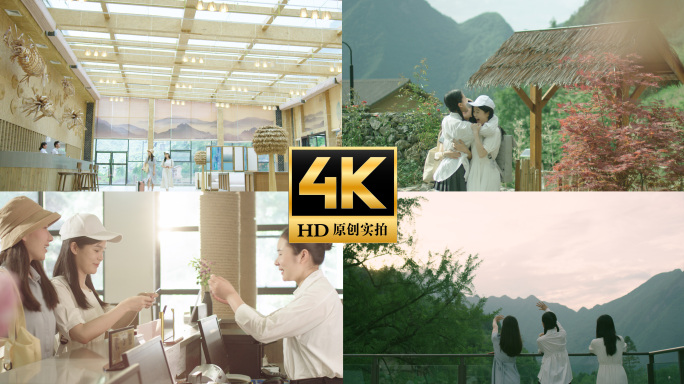 青春美女闺蜜聚会度假旅行旅游美好休闲生活