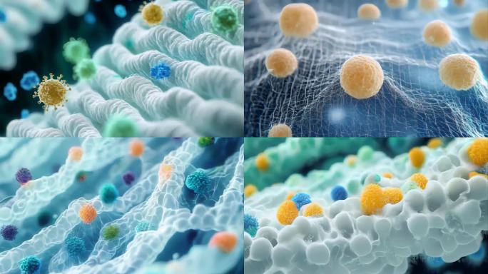 显微镜里面料纤维上的细菌除菌