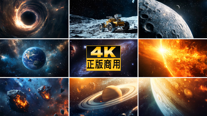 宇宙太空星空地球太阳星云银河黑洞星球探索