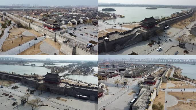 商丘古城风光航拍摄影