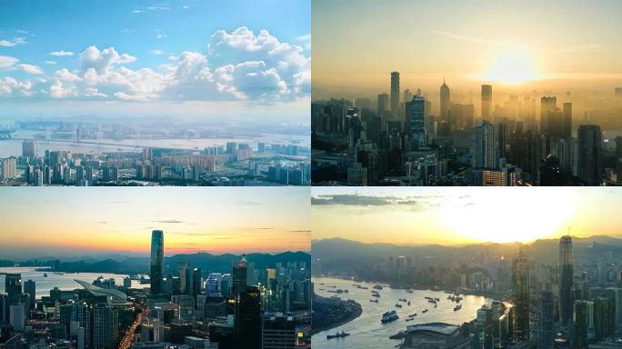 延时城市延时 城市景观延时 城市日出日落
