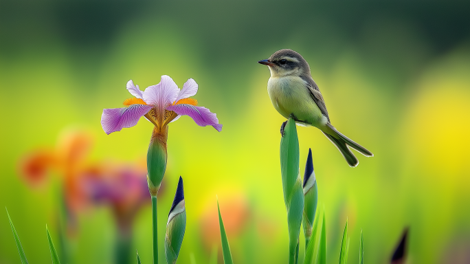 大自然美丽小鸟 鲜艳美丽小鸟