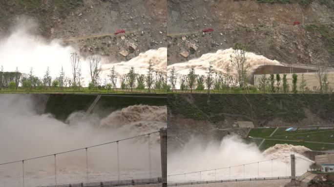 水坝泄洪