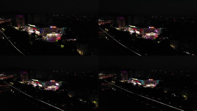 梅州市客都汇夜景航拍