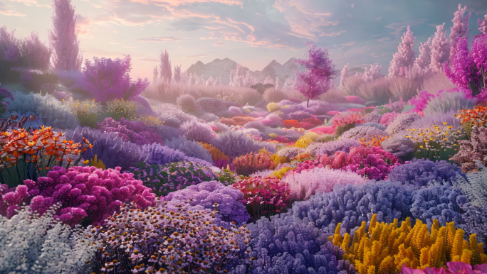 花海 唯美花朵 背景花海