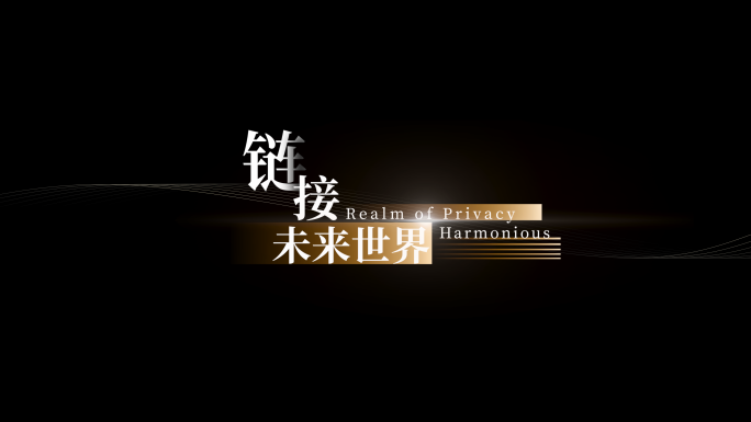 高端质感金色字幕条2