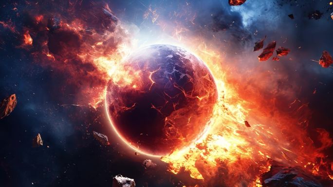 宇宙大爆炸 太空灾难 行星碎裂