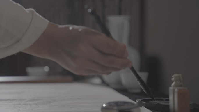 大师 作画 书画创作