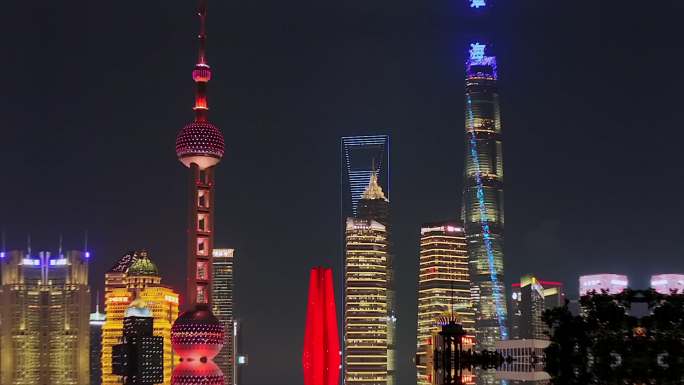 上海航拍东方明珠塔三件套航拍4K