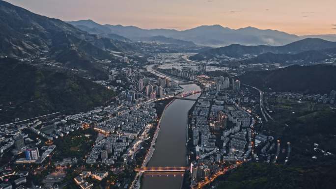攀枝花市米易县夜景航拍视频素材