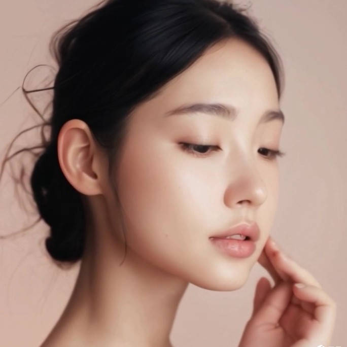 面部护理提拉气色护肤美妆特写