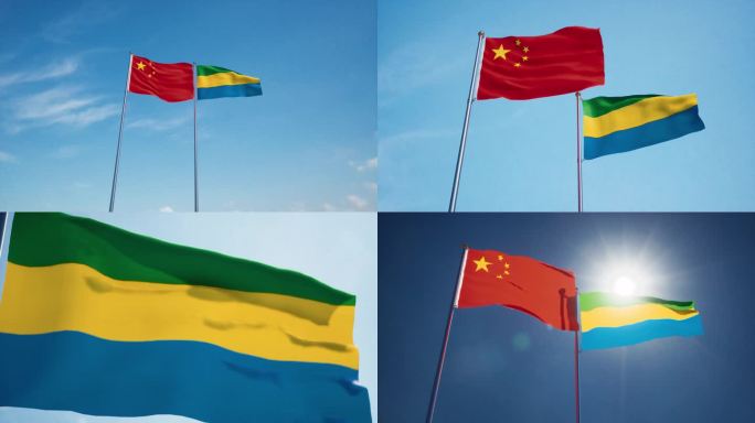 中国加蓬国旗中加关系中加建交中加友好