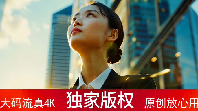 商务人士迎向曙光 CBD朝阳