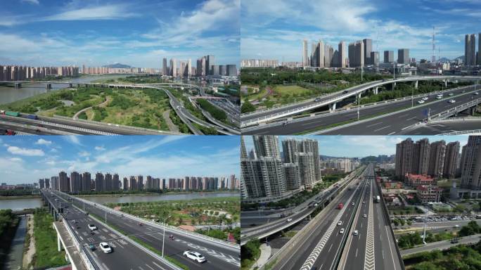 刺桐大桥 浦西万达 桥 都市感