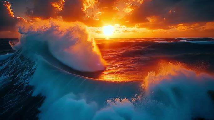 海浪升格大海浪花滔天巨浪大海海浪浪花合集