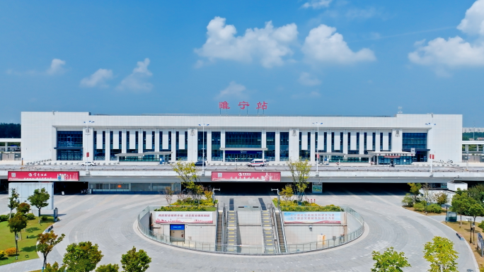 睢宁站高铁站航拍