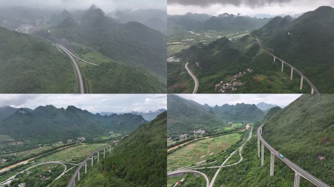 广东清远阳山杜步大桥4K航拍