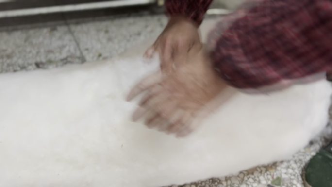 弹棉花工艺实拍