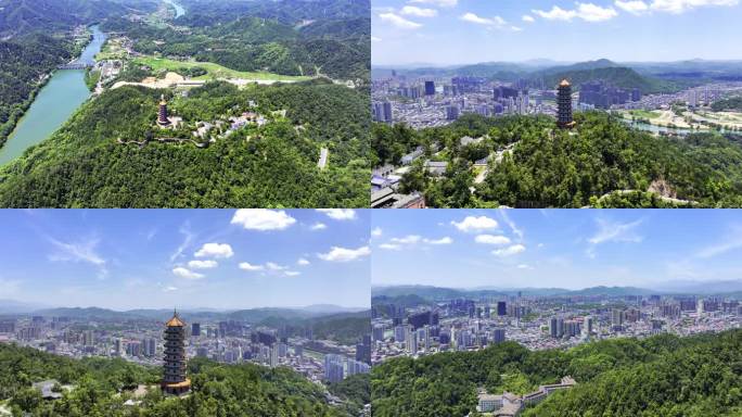 湖南省浏阳市西湖山楚文塔文物古迹【组镜】