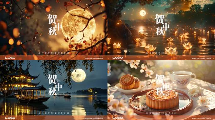 中秋海报 创意企业 大气中秋 月圆唯美