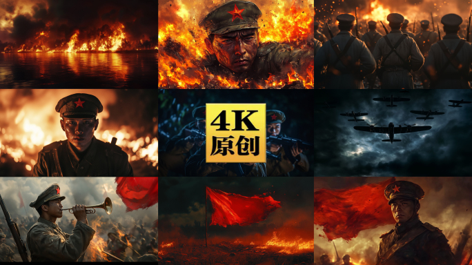 近代战争 抗战 红色革命 抗美援朝邱少云