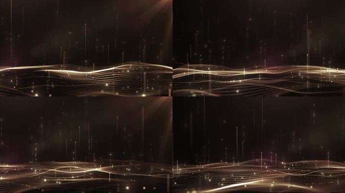 唯美粒子线条海洋背景