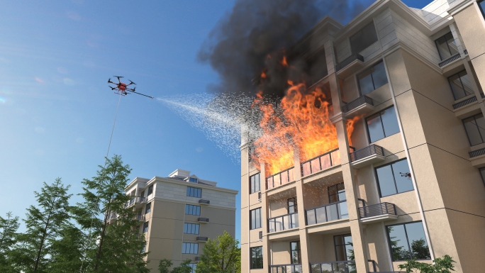 消防无人机低空经济灭火